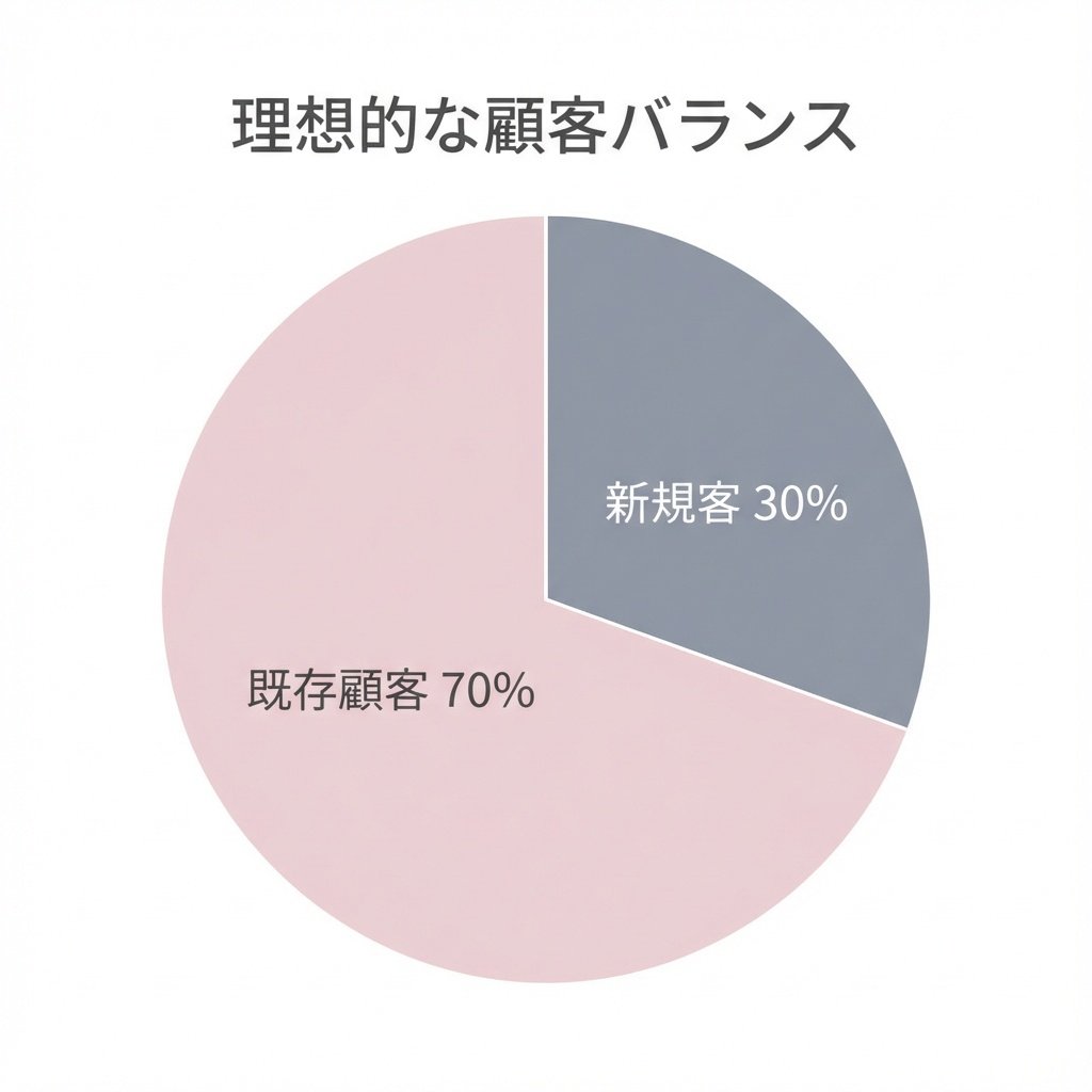 図2：理想的な顧客バランス「7:3」